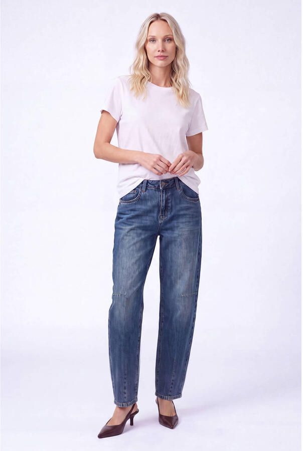 Florez barrel jeans medium blue