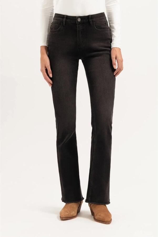 Florez flared jeans black denim