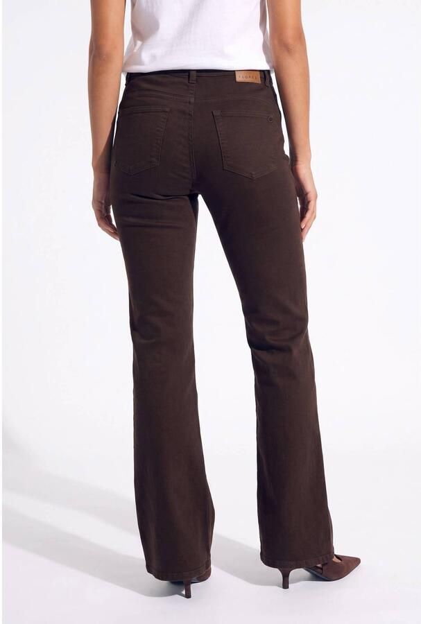Florez flared jeans donkerbruin - Foto 2