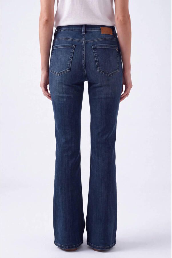Florez high waist flared jeans donkerblauw - Foto 2