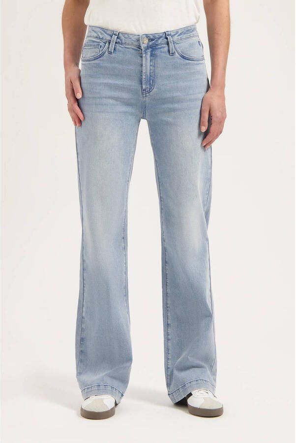 Florez Sophie Straight Jeans Blue Dames