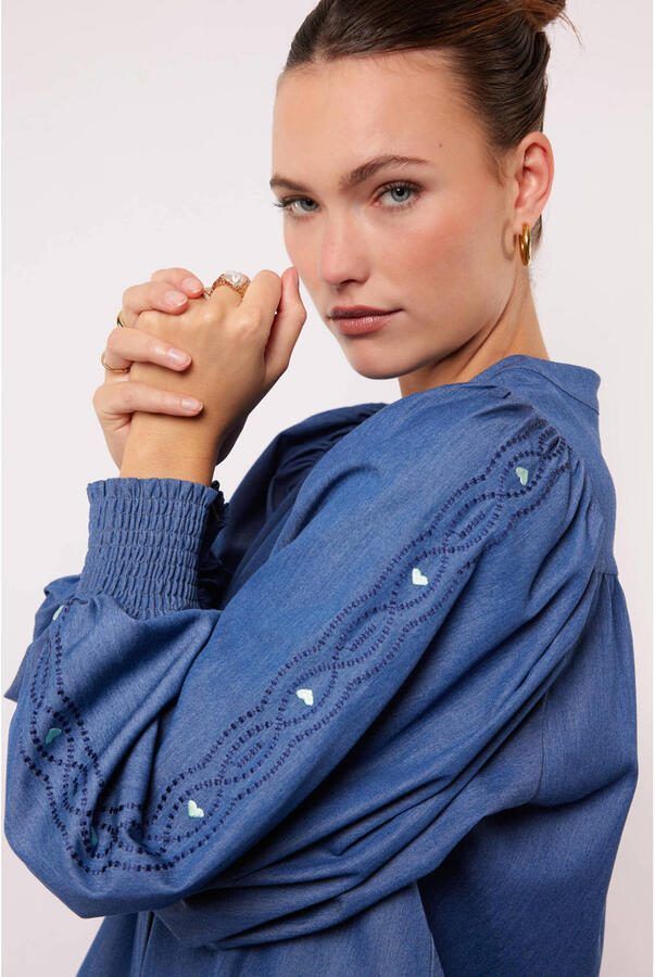 FLURESK blouse donkerblauw - Foto 2