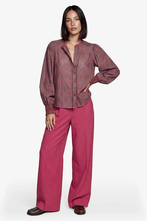 FLURESK blouse met print rood