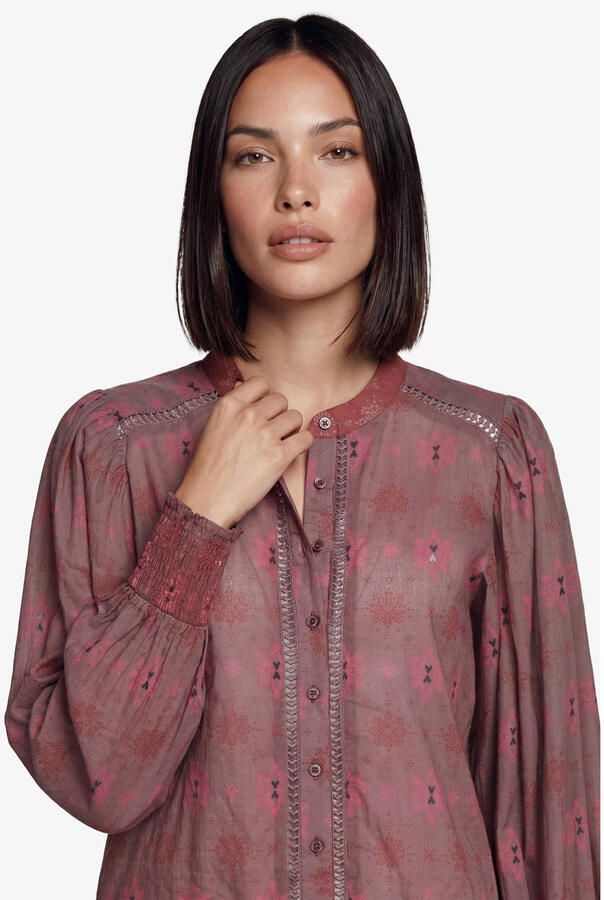 FLURESK blouse met print rood - Foto 2