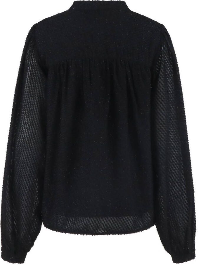 FLURESK blouse zwart met lurex - Foto 2