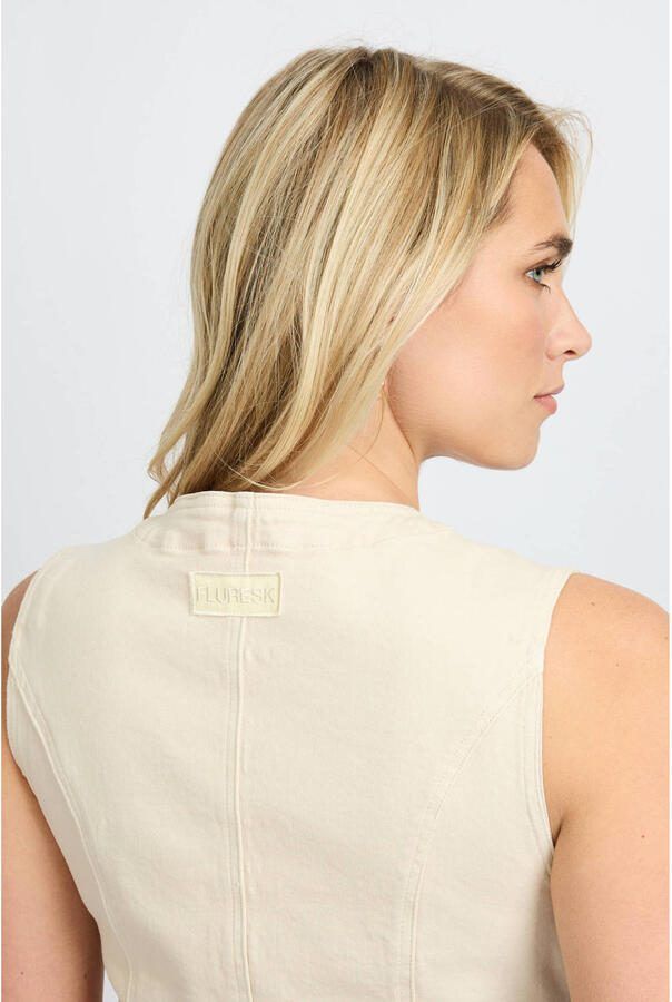 FLURESK denim gilet zand - Foto 2