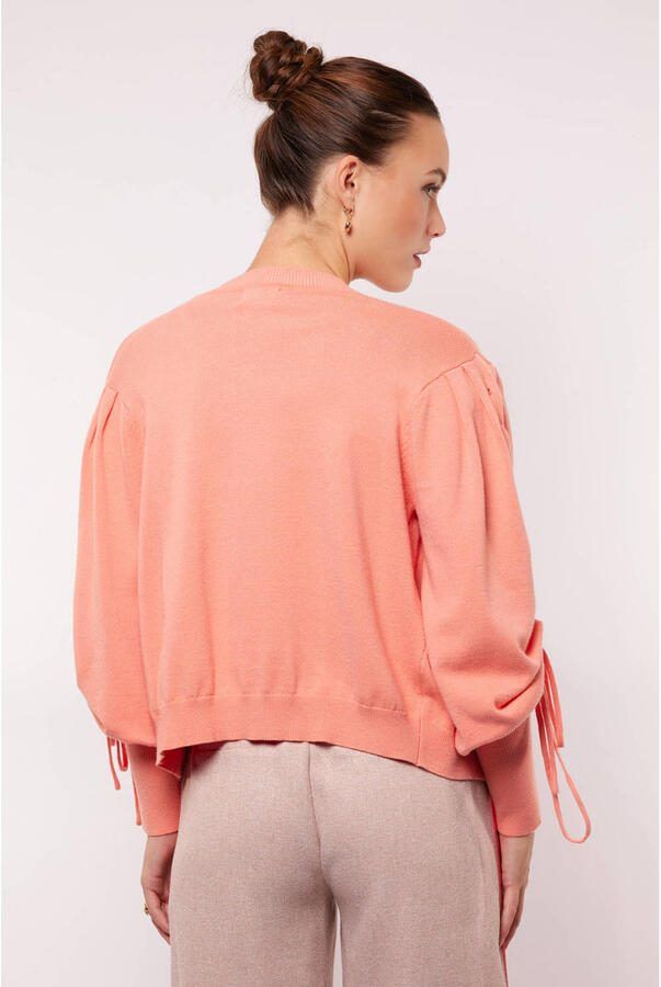 FLURESK gebreid vest roze - Foto 3