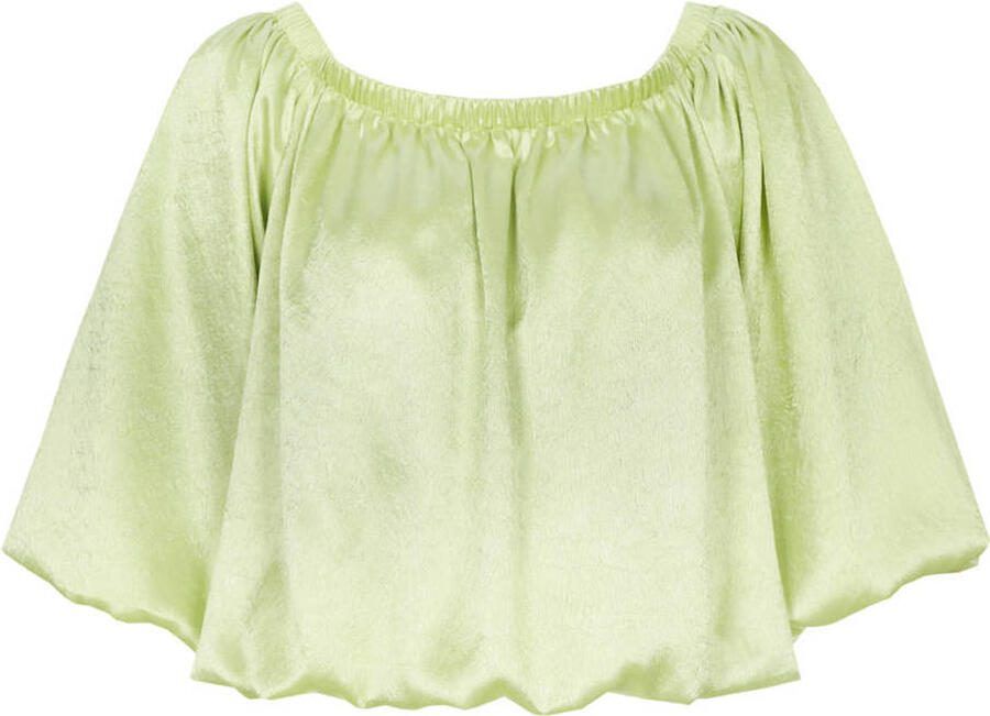 FLURESK off shoulder top lichtgroen - Foto 2