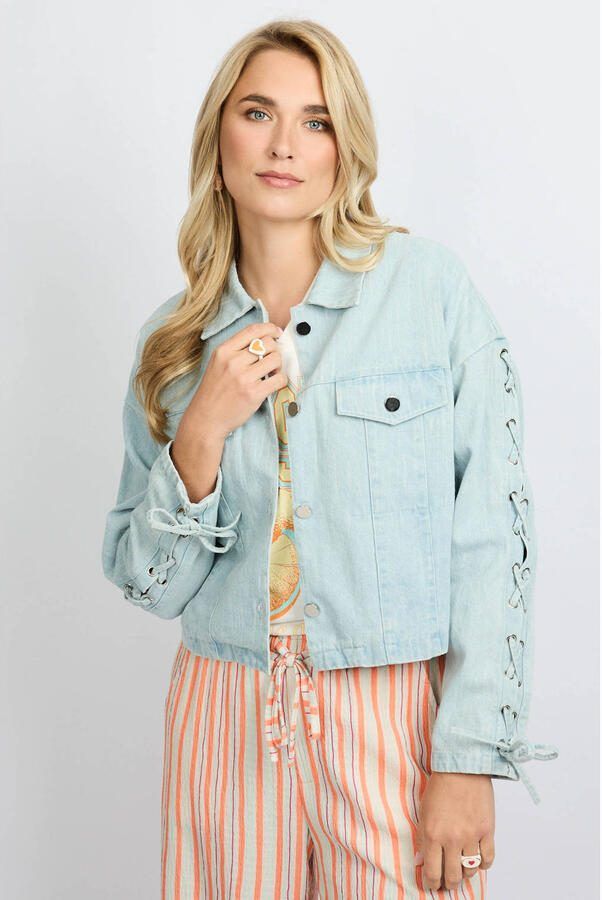 FLURESK spijkerjas light blue denim
