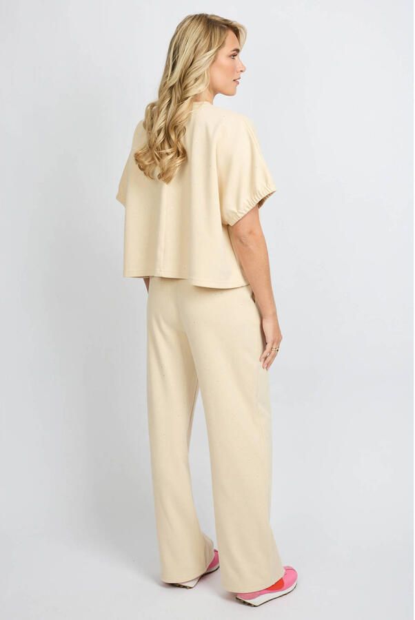 FLURESK straight high waist casual broek zand - Foto 2