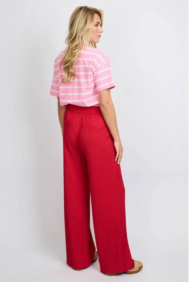 FLURESK straight regular waist broek rood - Foto 2