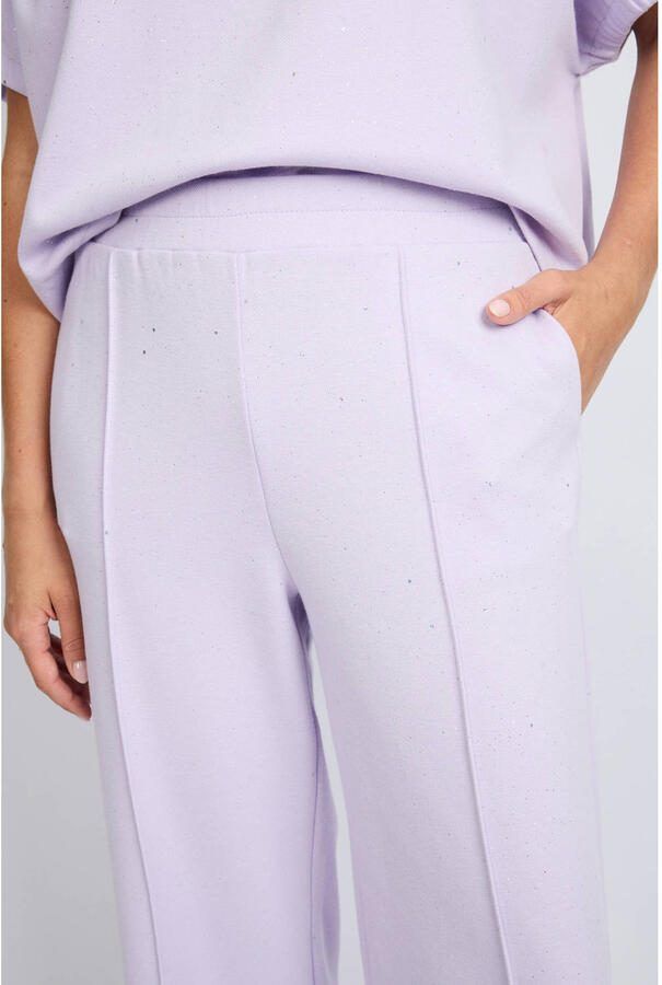 FLURESK straight regular waist casual broek lila - Foto 3