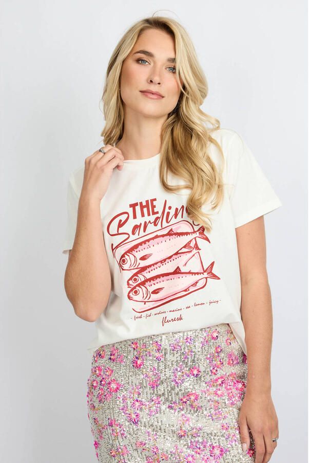 FLURESK T-shirt wit - Foto 3