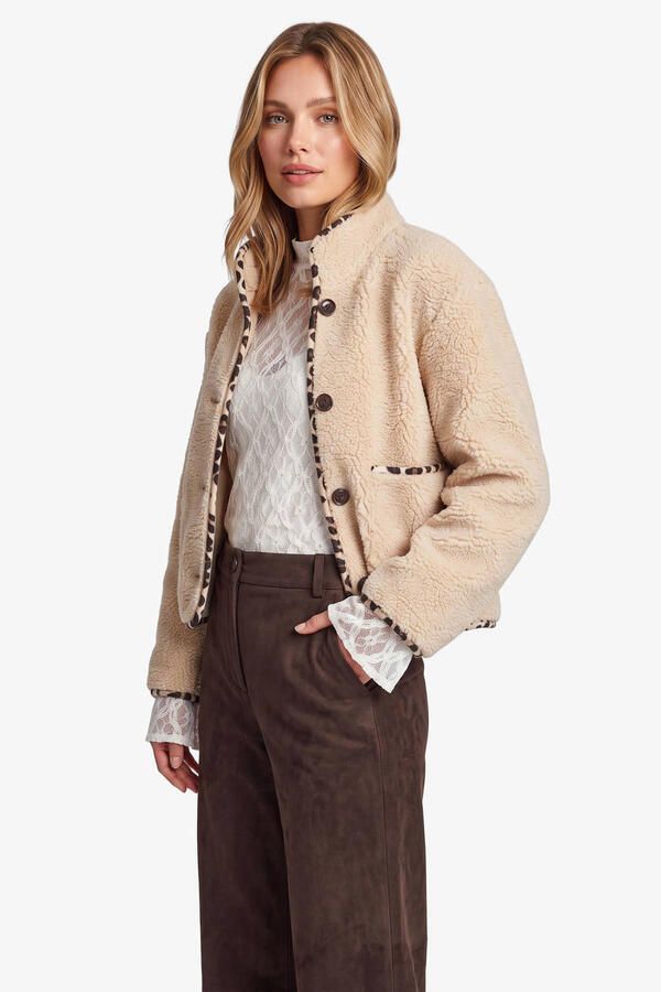 FLURESK teddy winterjas beige - Foto 3