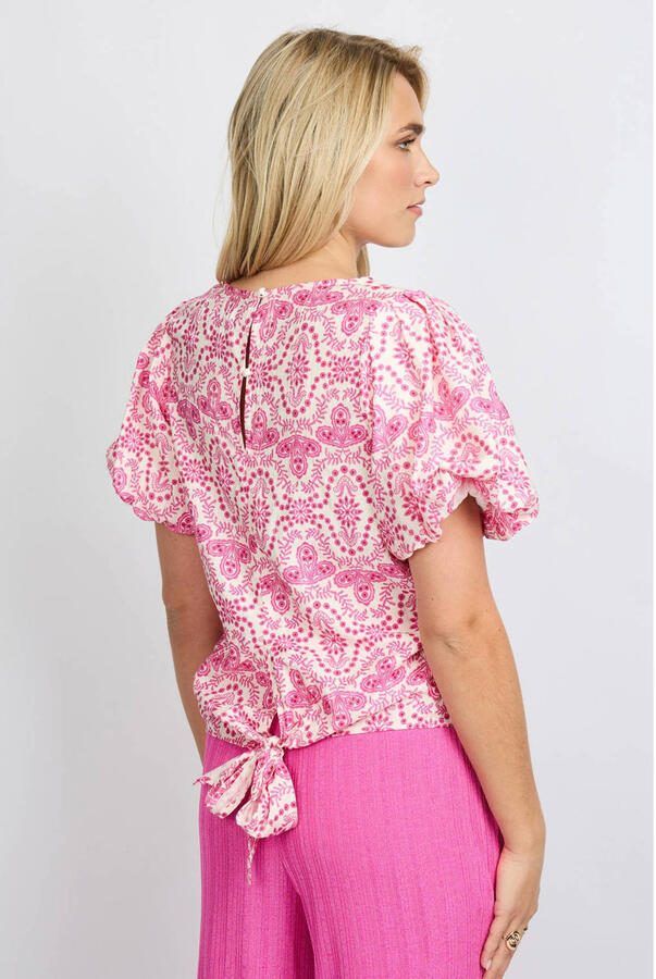FLURESK top broderie roze - Foto 3