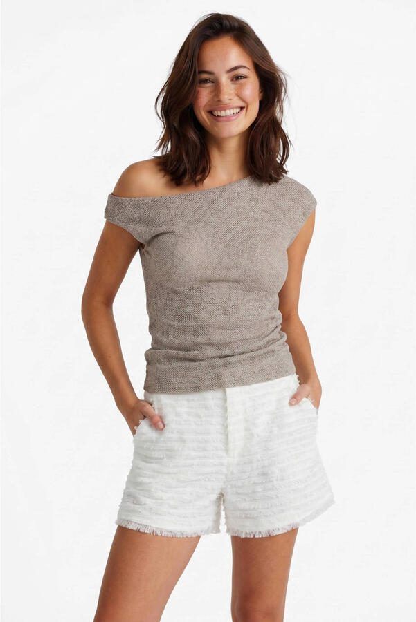 FLURESK top taupe