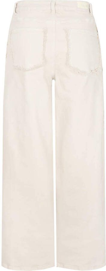 FLURESK Verina pants high waist wide leg jeans zand - Foto 3