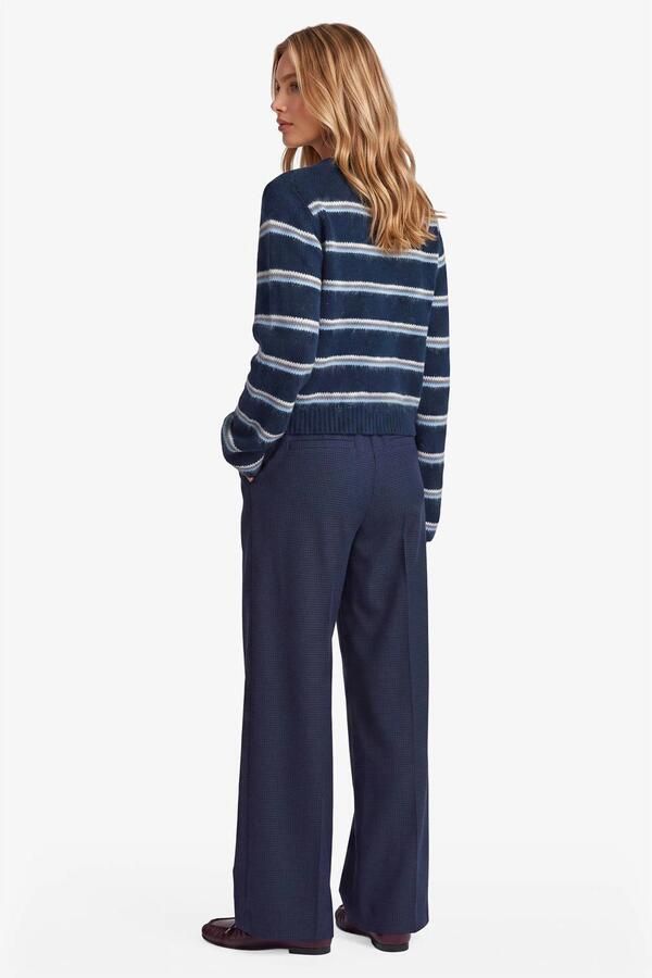 FLURESK wide leg broek blauw - Foto 2