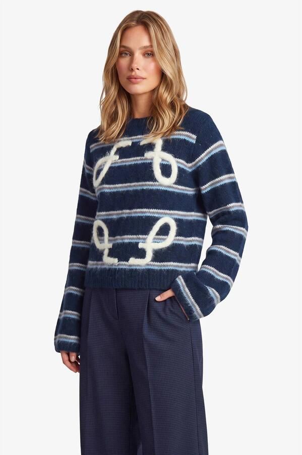FLURESK wide leg broek blauw - Foto 3