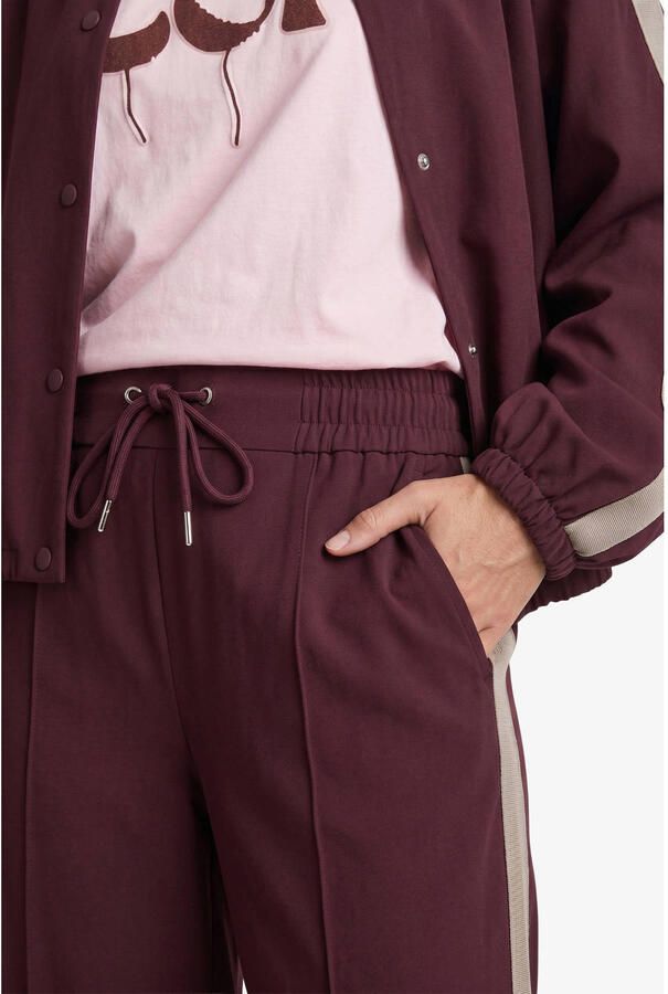 FLURESK wide leg broek donkerrood - Foto 2