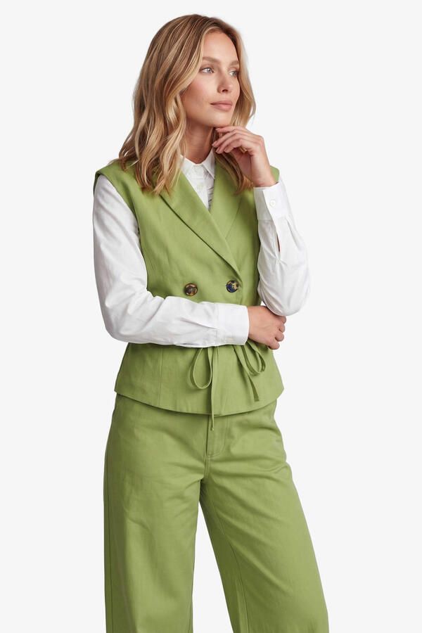 FLURESK wide leg broek groen