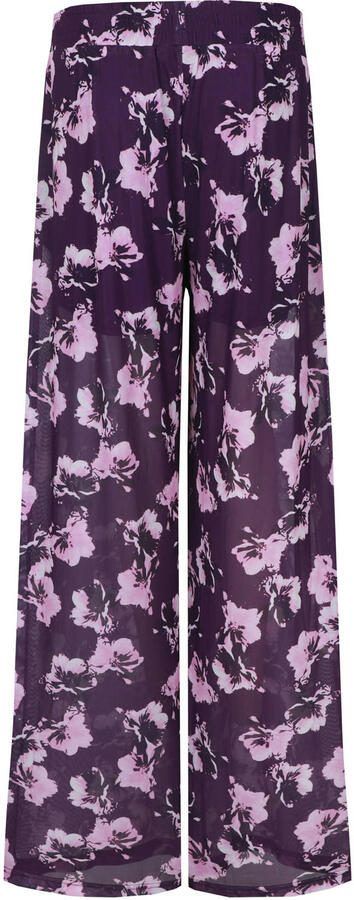 FLURESK wide leg high waist broek paars - Foto 3