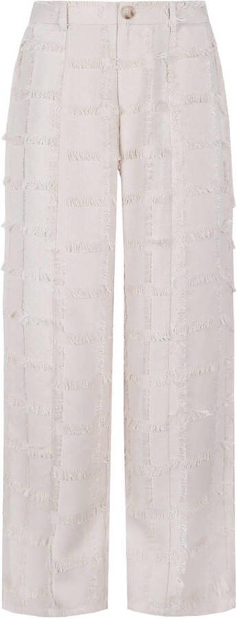 FLURESK wide leg high waist broek zand - Foto 3