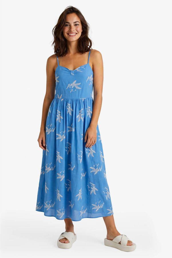 FLURESK zomerjurk blauw