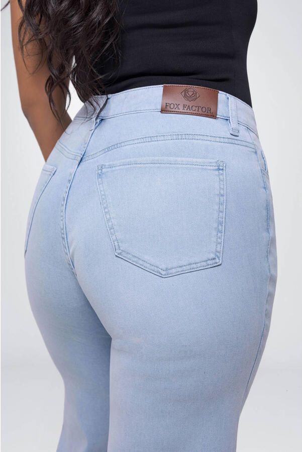 Fox Factor BELL Angel Blue high waist flared jeans light blue denim - Foto 2
