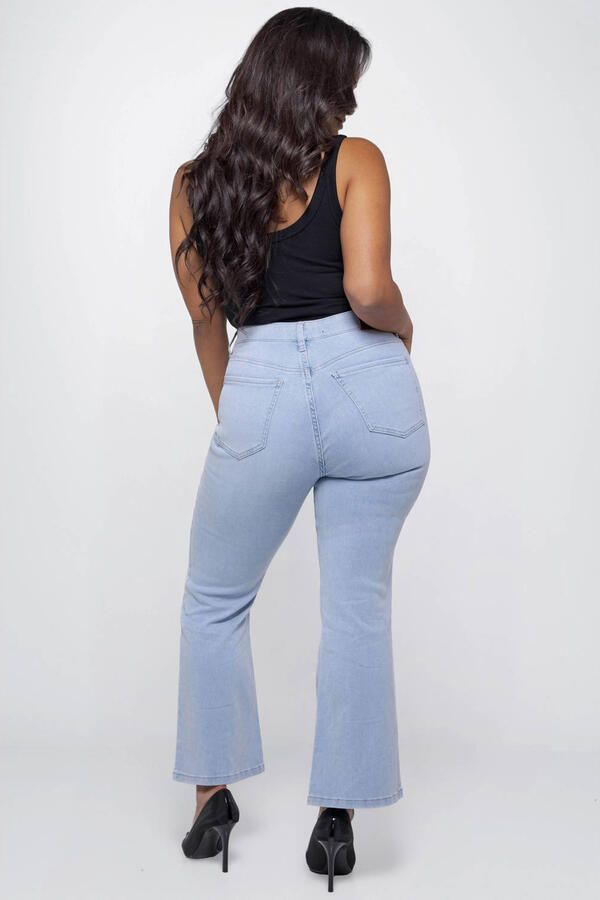 Fox Factor BOBI Coco Blue high waist bootcut jeans light blue denim - Foto 3