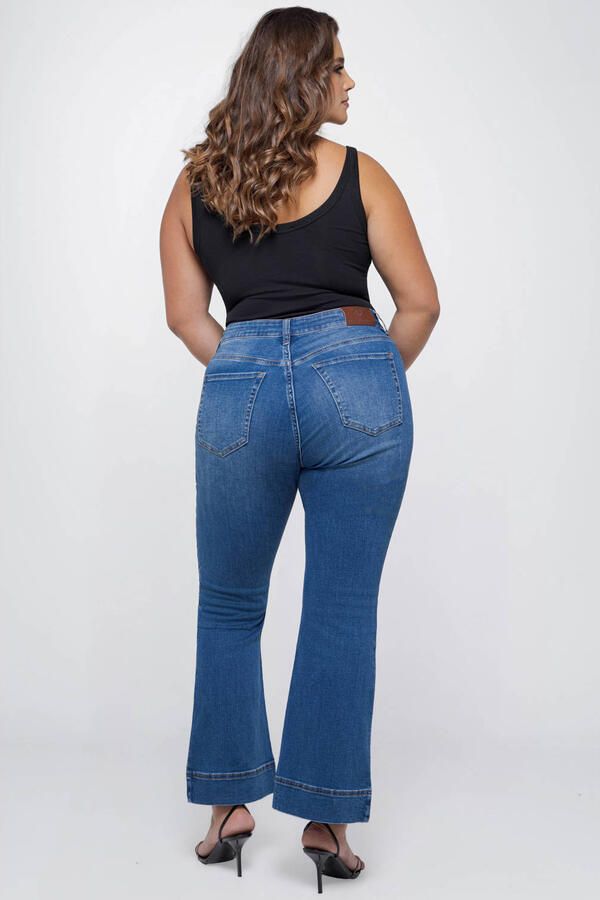 Fox Factor BOBI Monroe Blue high waist bootcut jeans medium blue denim - Foto 3