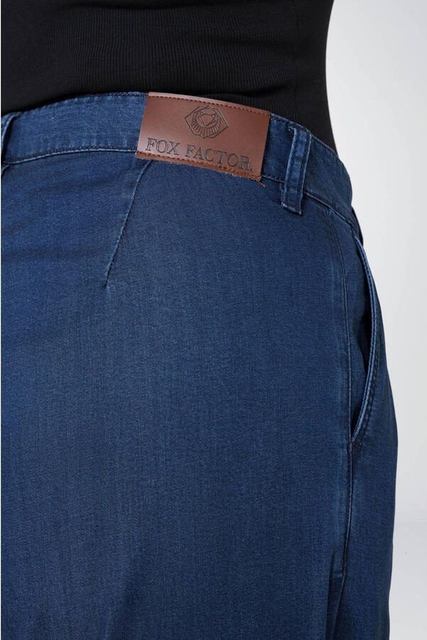 Fox Factor DAKOTA Grace Blue high waist wide leg jeans dark blue denim