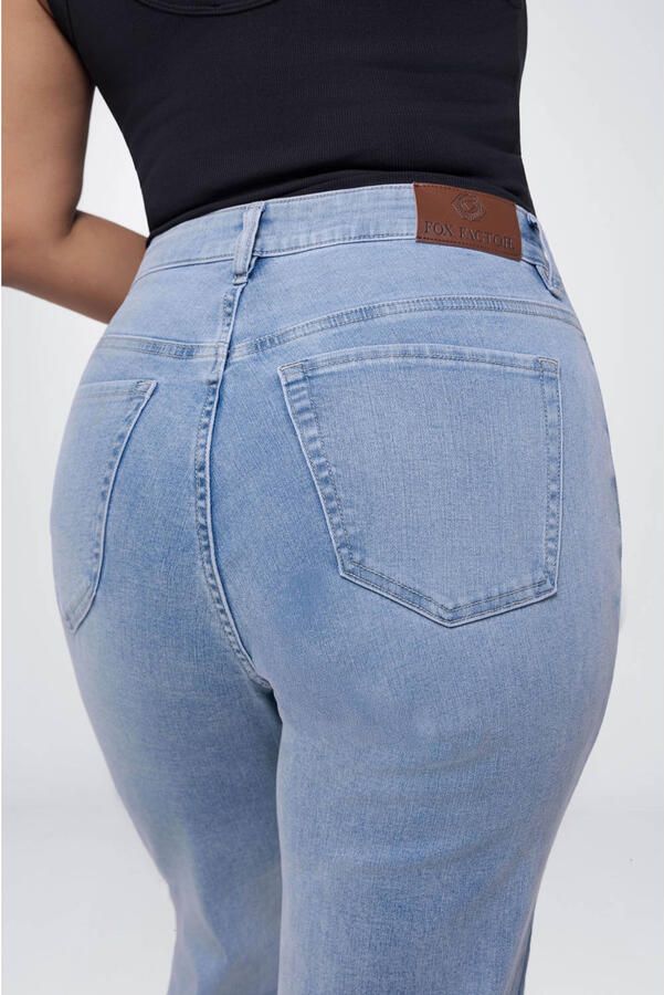 Fox Factor GIGI L.A. Blue high waist straight leg jeans light blue denim - Foto 2