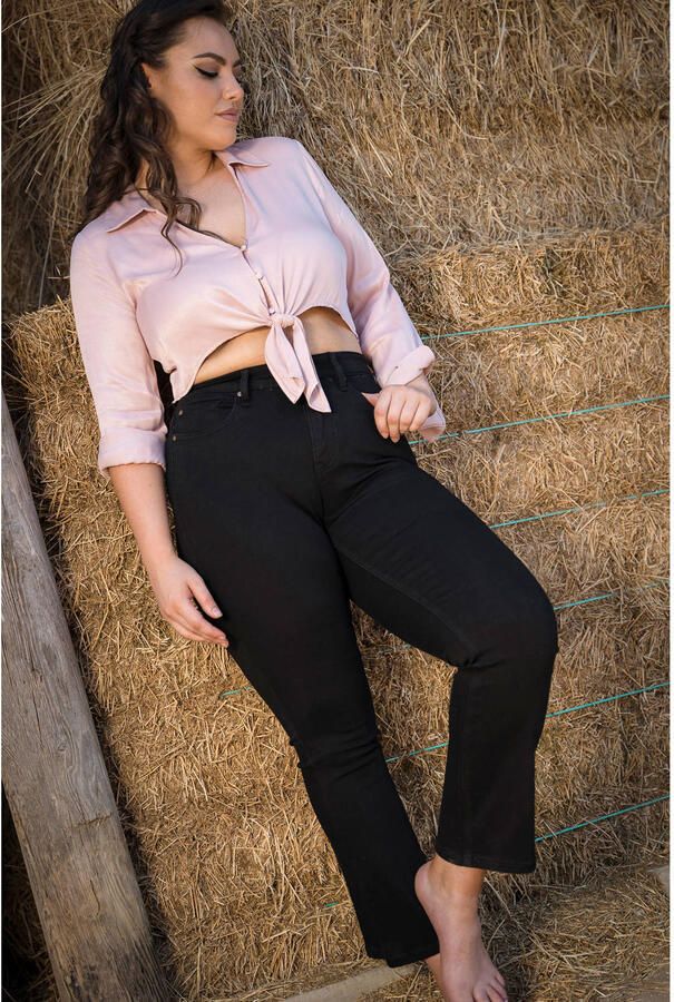 Fox Factor high waist bootcut jeans Bili black denim - Foto 2