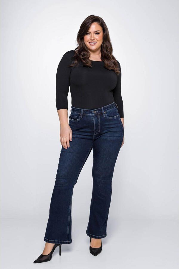 Fox Factor high waist flared jeans BOBI midnight blue - Foto 3