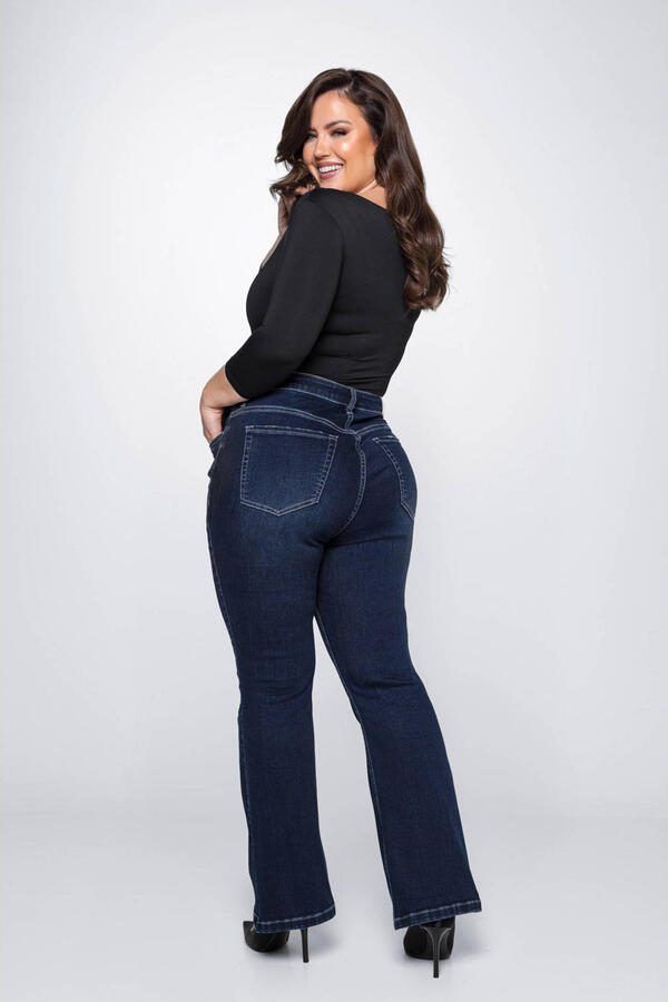 Fox Factor high waist flared jeans BOBI midnight blue