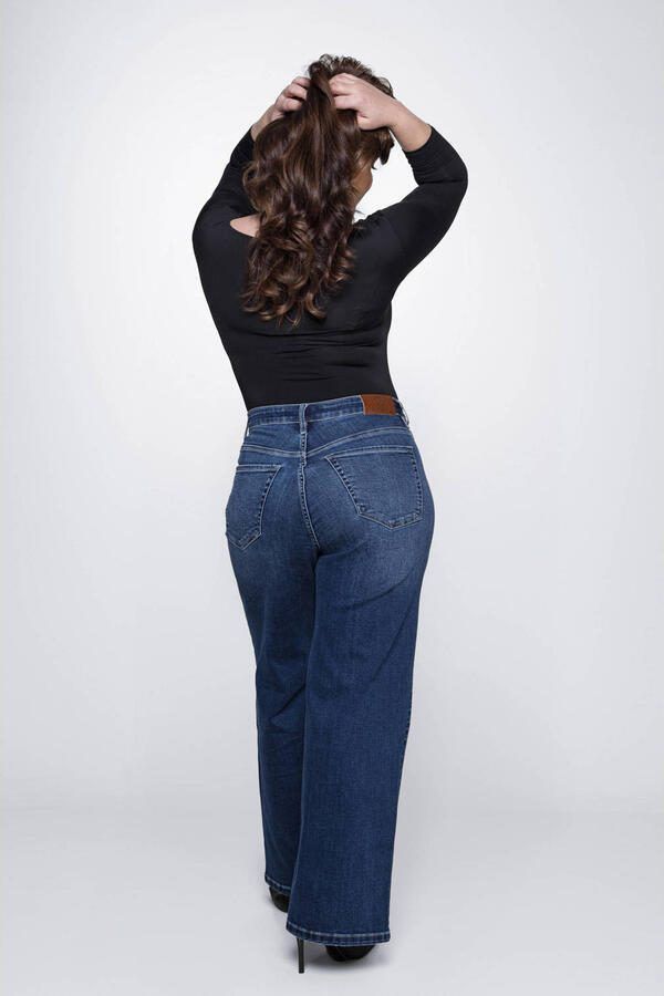 Fox Factor high waisted wide leg jeans DIXI brooklynn blue
