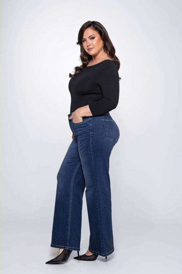 Fox Factor high waisted wide leg jeans DIXI brooklynn blue - Foto 2