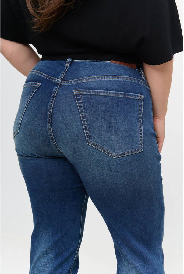 Fox Factor Plus Size straight leg jeans donkerblauw - Foto 2