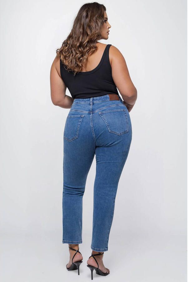 Fox Factor ROXI Coast Blue high waist skinny jeans medium blue denim - Foto 3