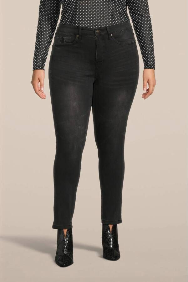 Fox Factor high waist slim fit jeans Iri black denim