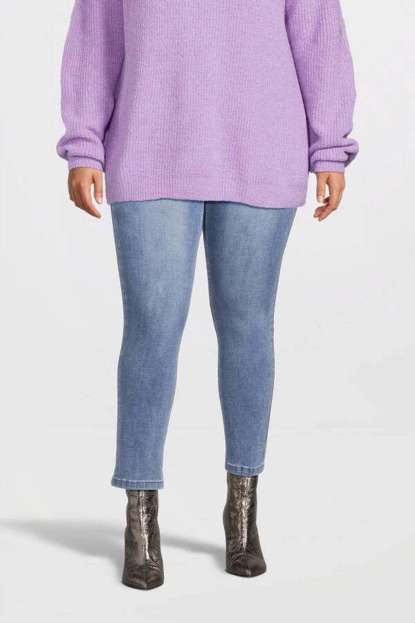 Fox Factor high waist slim fit jeans Iri light blue denim