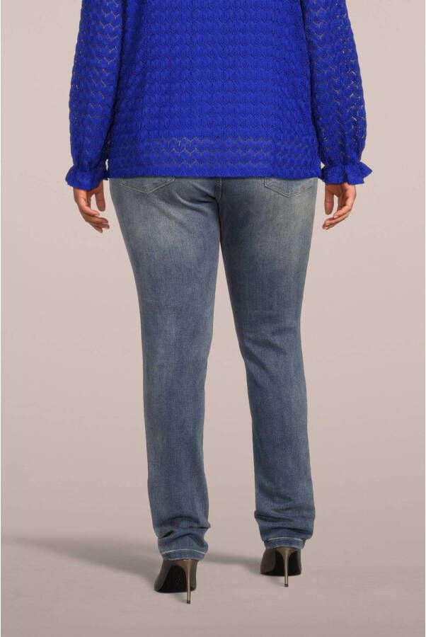 Fox Factor high waist slim fit jeans Iri light blue denim