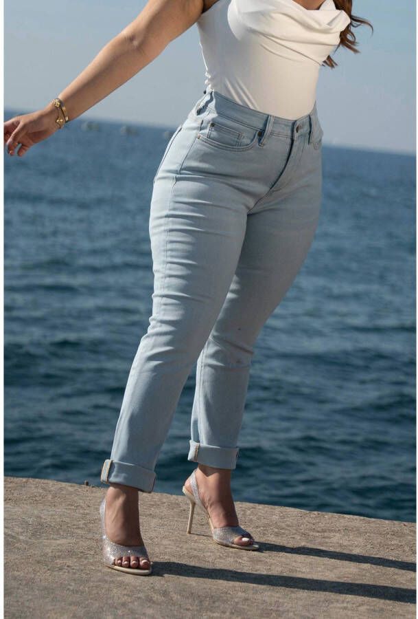 Fox Factor high waist slim fit jeans IRI busan blue