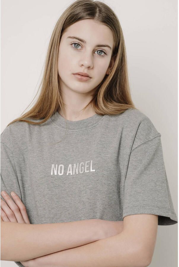 Frankie&Liberty boxy T-shirt met backprint grijs Meisjes Viscose Ronde hals - Foto 2