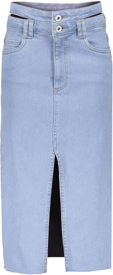 FRANKIE & LIBERTY Meisjes Rokken Denim Midi Skirt Lichtblauw - Foto 4