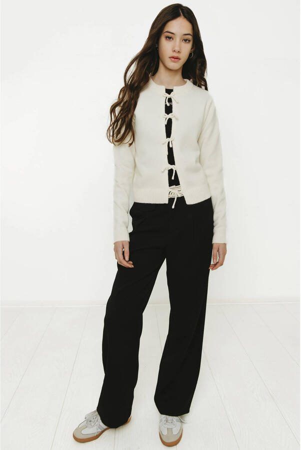Frankie&Liberty gebreid vest ecru