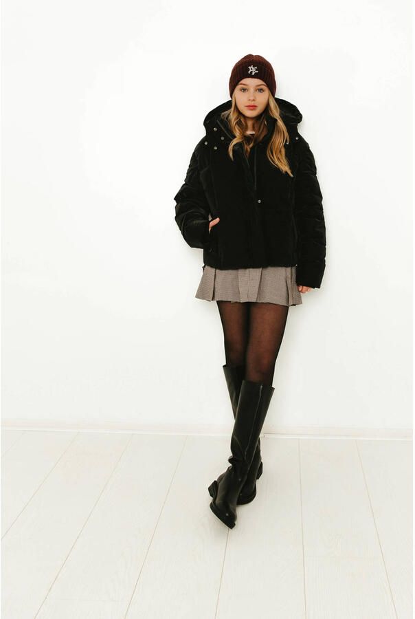 FRANKIE & LIBERTY Meisjes Jassen Trinity Oversized Puffer Zwart - Foto 5