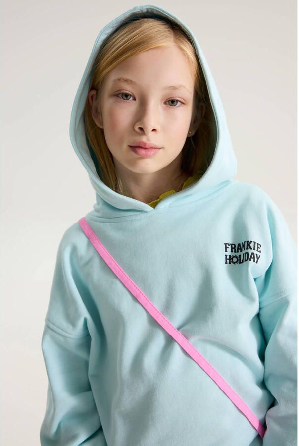 Frankie&Liberty hoodie met backprint blauw - Foto 2