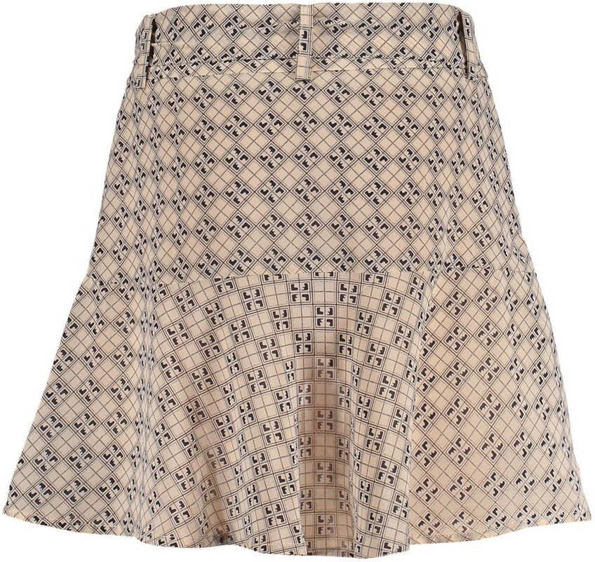 Frankie&Liberty rok met all over print beige zwart Multi Meisjes Polyester 164 - Foto 2